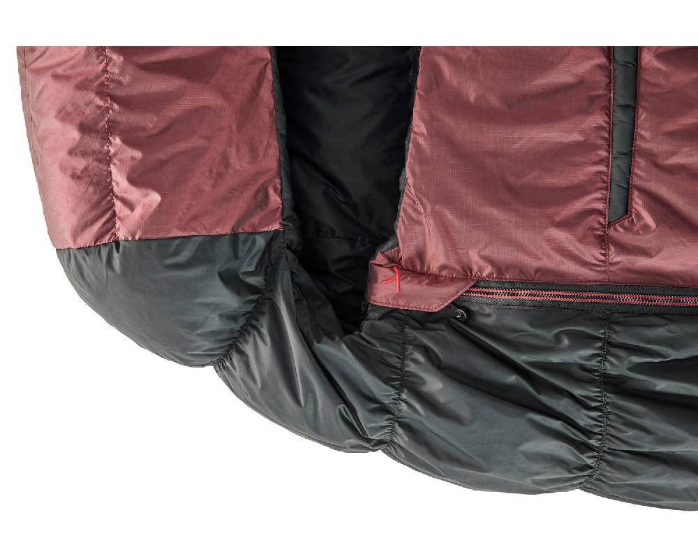 Nordisk Voyage 300 Right zip Daune (1° C) | Ribbon red Blitzverkäufe
