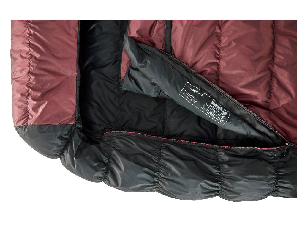 Nordisk Voyage 300 Right zip Daune (1° C) | Ribbon red Blitzverkäufe