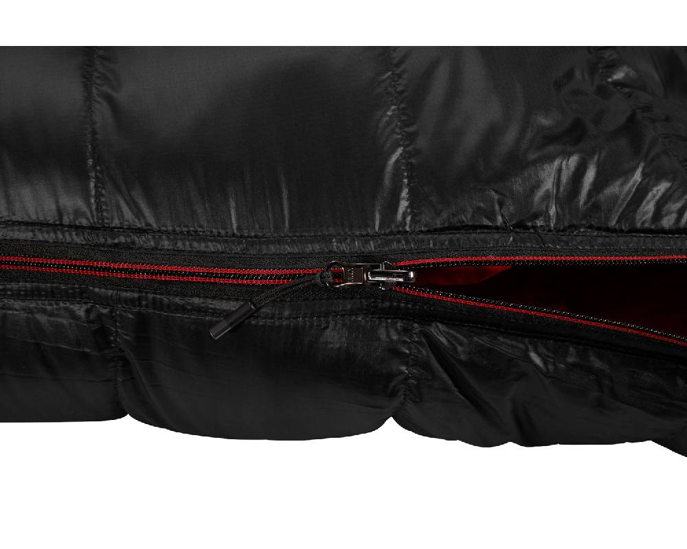 Nordisk V.I.B. 250 Left zip Daune (5° C) | Black Weihnachtsangebot