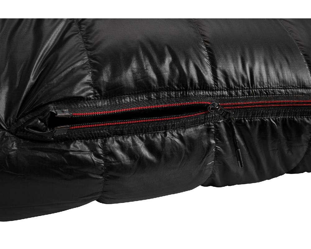 Nordisk V.I.B. 250 Left zip Daune (5° C) | Black Weihnachtsangebot