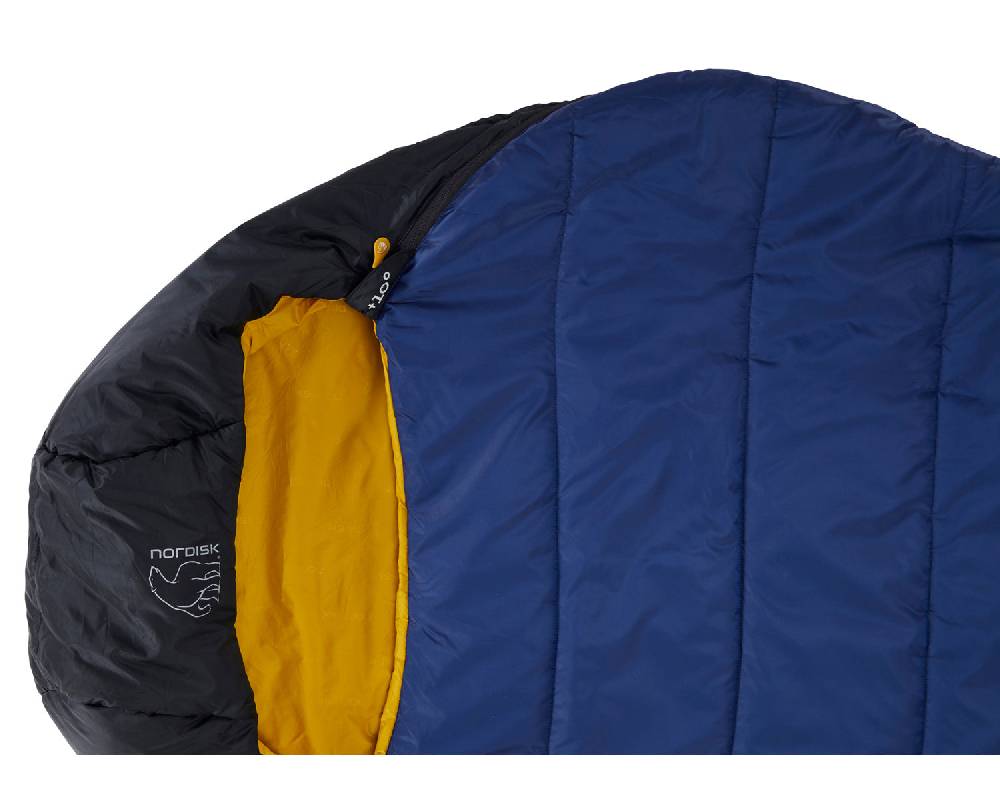 Nordisk Puk +10° Curve Kunstfaser True Navy/Mustard Yellow/Black 2025