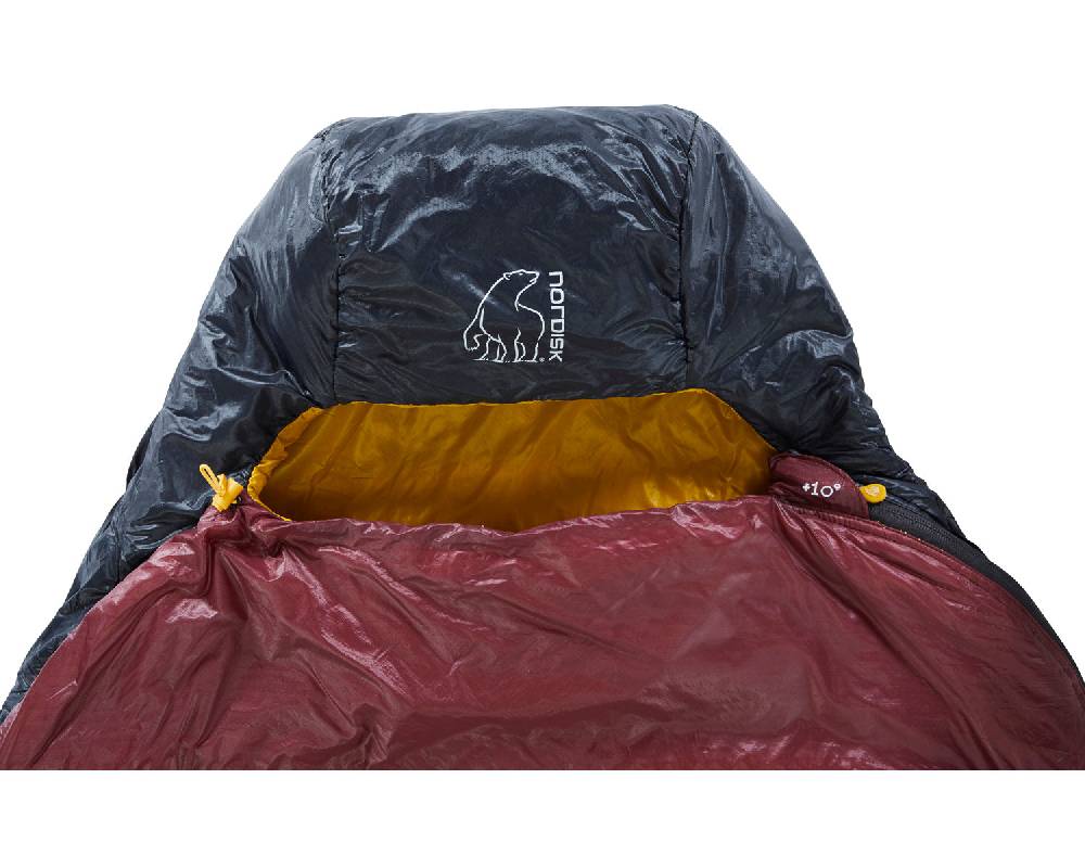 Nordisk Oscar +10° Curve | Kunstfaser Rio Red/ Mustard Yellow/ Black Räumungsverkauf