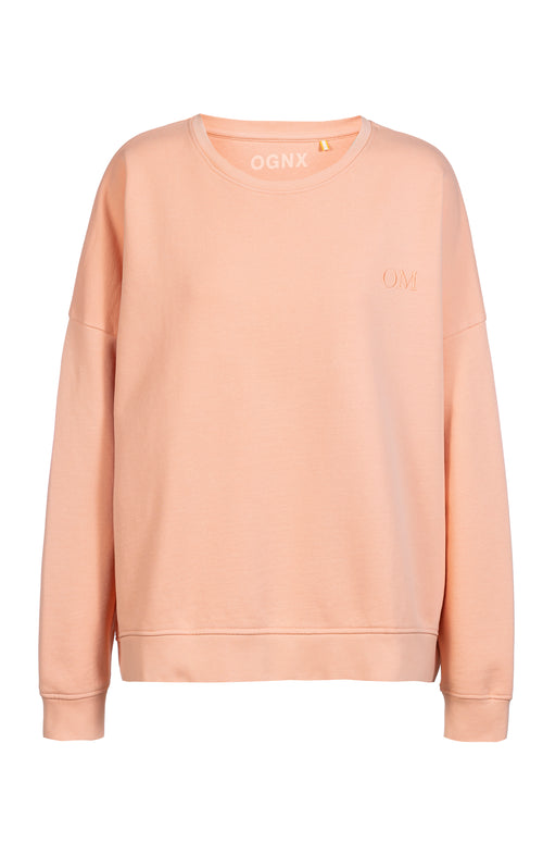 Ognx Yoga Loose Sweater OM Bio Baumwolle Pia - rosa Super Sparpreis