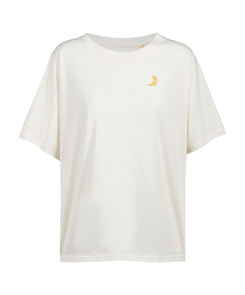 Ognx Yoga Boxy T-Shirt Moonlight Bio Baumwolle Tencel™ Sora - weiß Letzte 3 Tage
