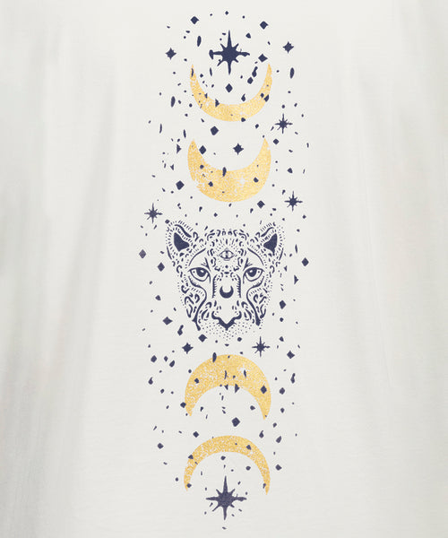 Ognx Yoga Boxy T-Shirt Moonlight Bio Baumwolle Tencel™ Sora - weiß Letzte 3 Tage