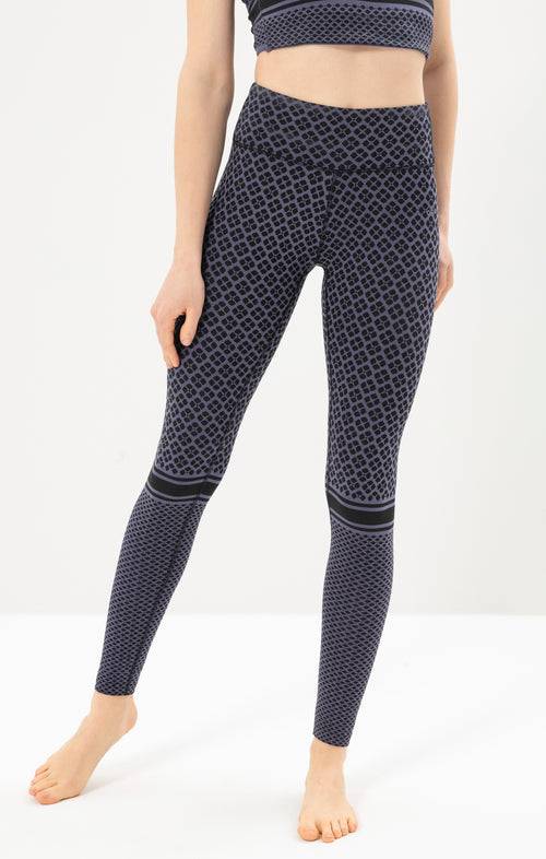Ognx Yoga Leggings Mosaik Tencel™ Bio Baumwolle Luna - blau Letzte 2 Tage