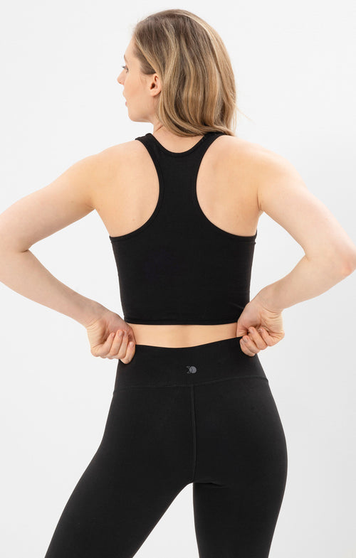 Ognx Yoga Basic Leggings Tencel™ Bio Baumwolle Luna - schwarz Nur für heute