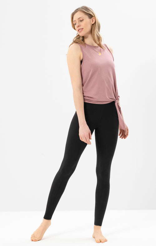 Ognx Yoga Basic Leggings Tencel™ Bio Baumwolle Luna - schwarz Nur für heute