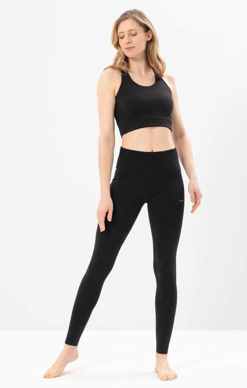 Ognx Yoga Basic Leggings Tencel™ Bio Baumwolle Luna - schwarz Nur für heute