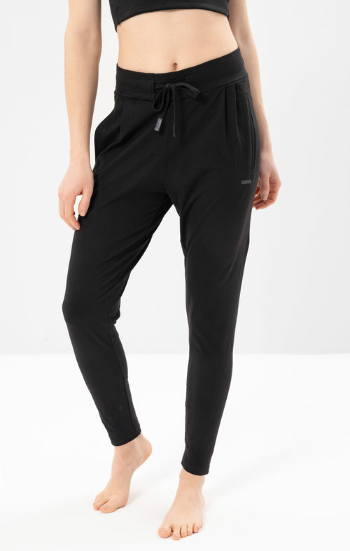 Ognx Yoga Basic Harem Pants Bio Baumwolle Hanna - schwarz Sonderangebot der Fabrik