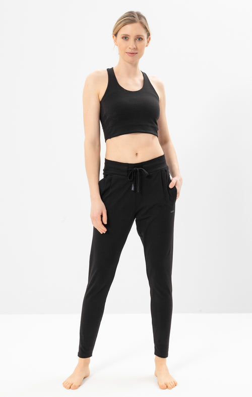 Ognx Yoga Basic Harem Pants Bio Baumwolle Hanna - schwarz Sonderangebot der Fabrik
