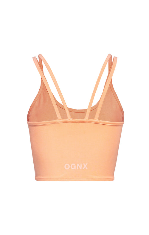 Ognx Yoga Basic BH Top Tencel™ Bio Baumwolle Cloe - orange Riesige Rabatte