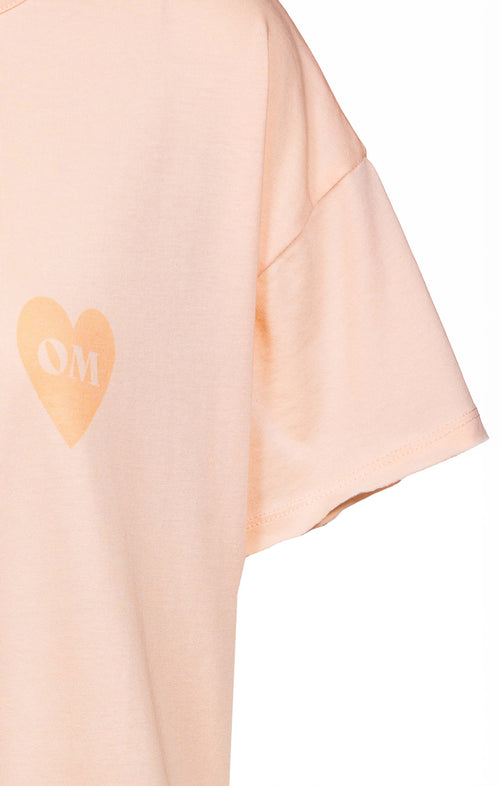 Ognx Yoga Loose T-Shirt Buddha OM Bio Baumwolle Tencel™ Sue - rosa Begrenzt auf 3 Tage