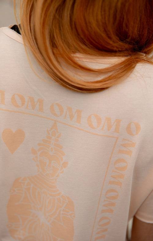 Ognx Yoga Loose T-Shirt Buddha OM Bio Baumwolle Tencel™ Sue - rosa Begrenzt auf 3 Tage