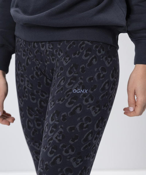 Ognx Leggings Leo Bio Baumwolle - blau 50% Rabatt für begrenzte Zeit