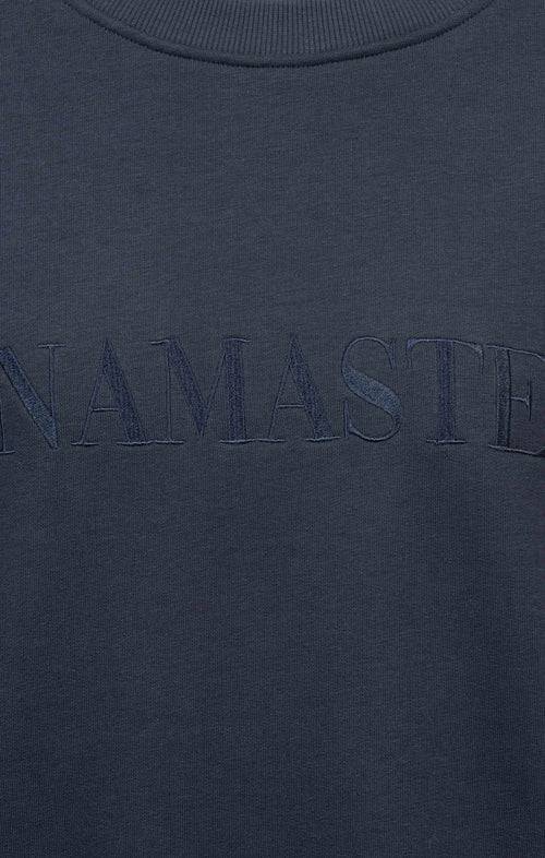 Ognx Sweater Namaste Bio Baumwolle - blau Rabatte dieses Monats