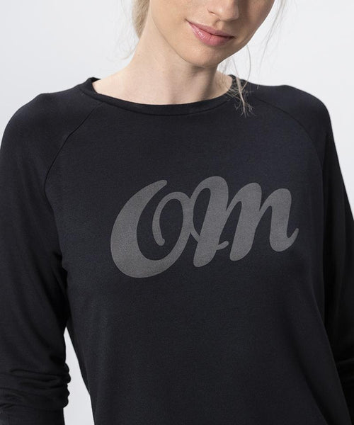 Ognx Lounge Sweater OM Tencel™ - schwarz Fabrikverkauf