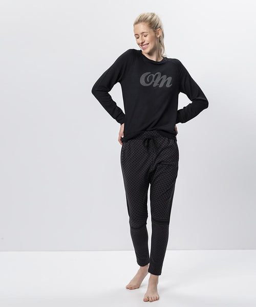 Ognx Lounge Sweater OM Tencel™ - schwarz Fabrikverkauf