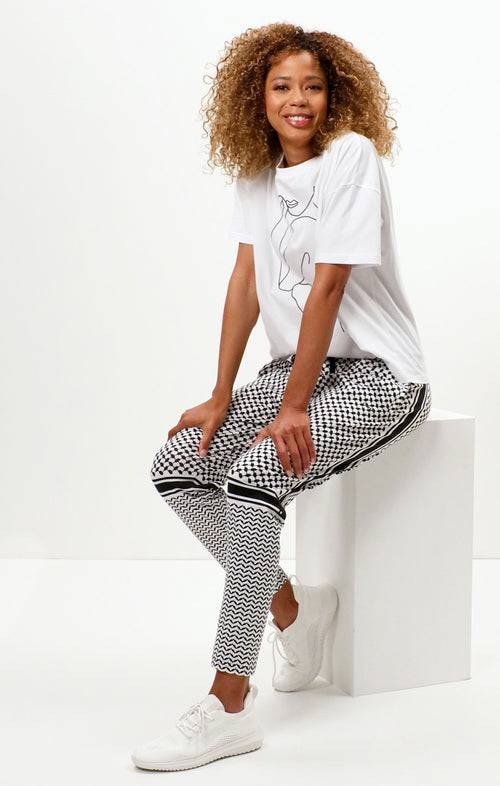 Ognx Harem Pants Keffiah Bio Baumwolle - weiss Meist gekauft