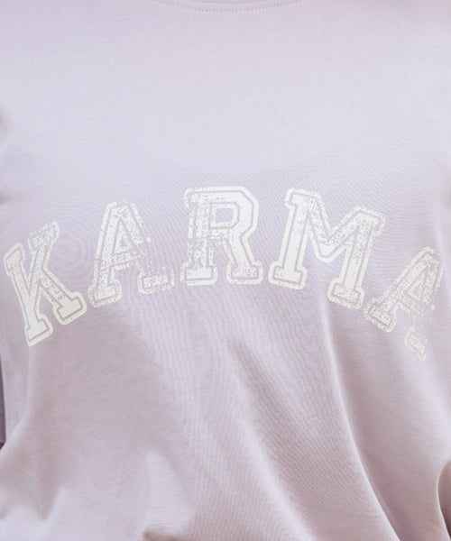 Ognx Yoga Boxy T-Shirt Karma Bio Baumwolle Tencel™ Sora - lila Blitzverkäufe