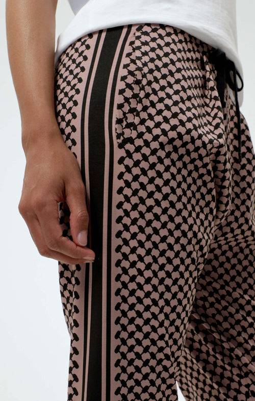 Ognx Harem Pants Keffiah Bio Baumwolle - rosa Kostenloser Versand