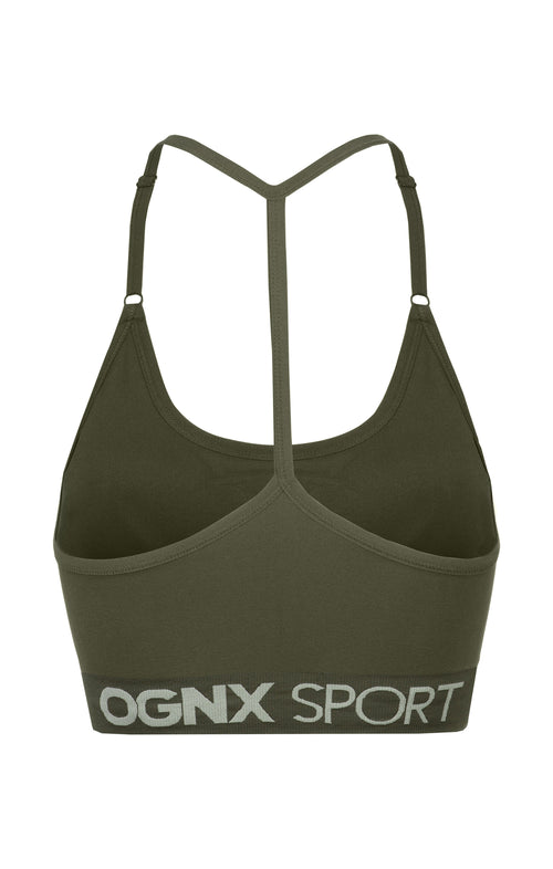 Ognx Sport Bra Crossback - Mittlerer Halt - grün Fabrikpreis