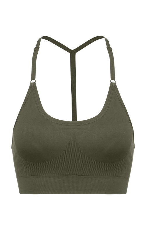 Ognx Sport Bra Crossback - Mittlerer Halt - grün Fabrikpreis