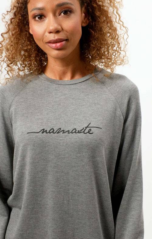 Ognx Lounge Sweater Namaste Tencel™ - grau Versandkostenfrei