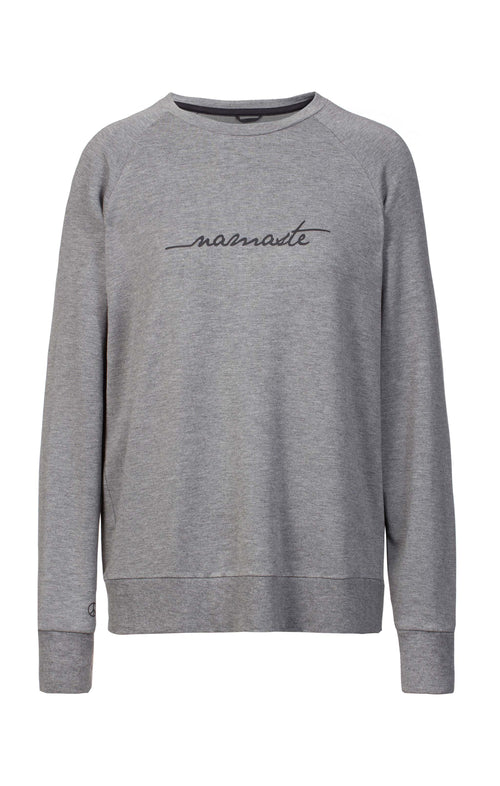 Ognx Lounge Sweater Namaste Tencel™ - grau Versandkostenfrei
