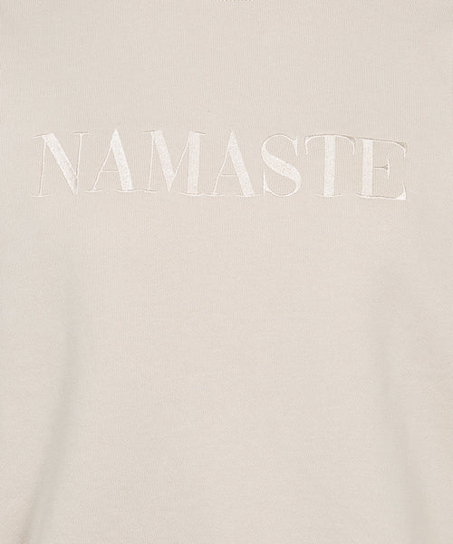 Ognx Sweater Namaste Vintage Look Bio Baumwolle - weiss Cyber Monday
