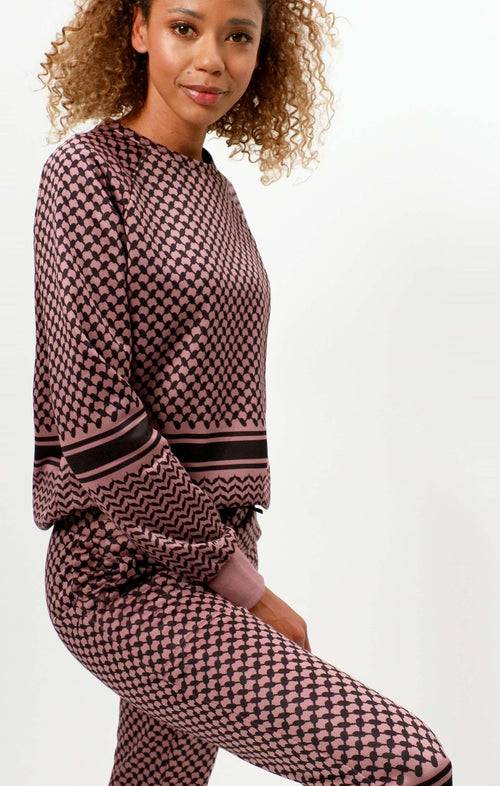 Ognx Sweatshirt Keffiah (Slim Fit) - rosa Weihnachtsangebot