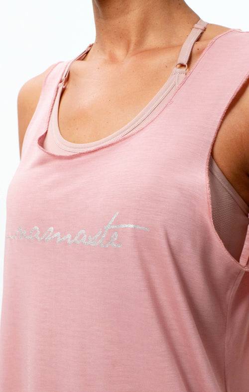 Ognx Loose Tank Namaste Tencel™ - rosa Blitzangebot