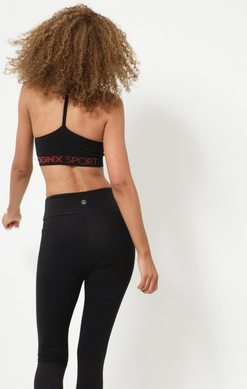 Ognx Sport Bra Crossback - Mittlerer Support - schwarz VIP-Rabatte