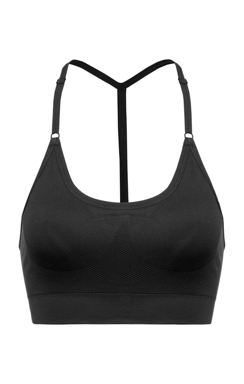 Ognx Sport Bra Crossback - Mittlerer Support - schwarz VIP-Rabatte