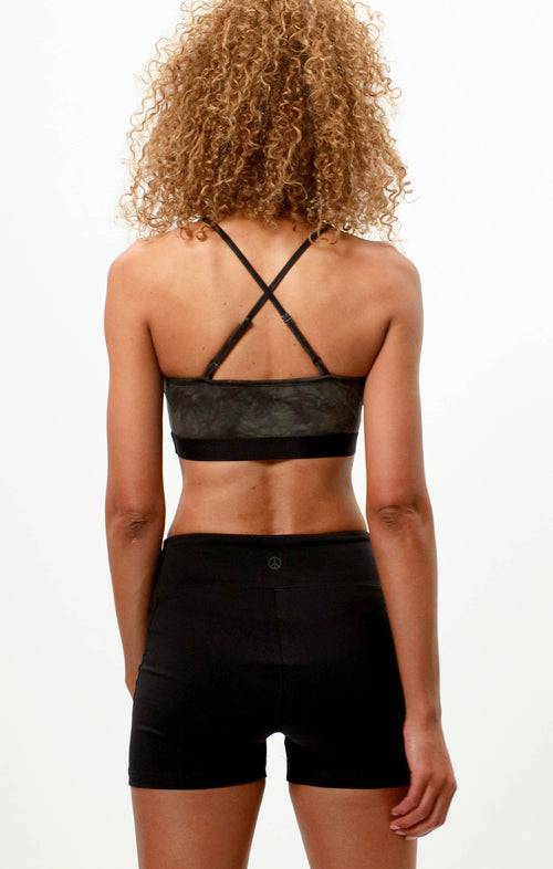 Ognx Yoga BH Batik Bio Baumwolle - Leichter Halt - grün Wochenangebot