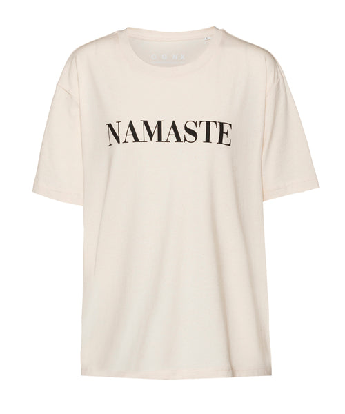 Ognx Loose T-Shirt Namaste Bio Baumwolle - schwarz Begrenzte Freigabe