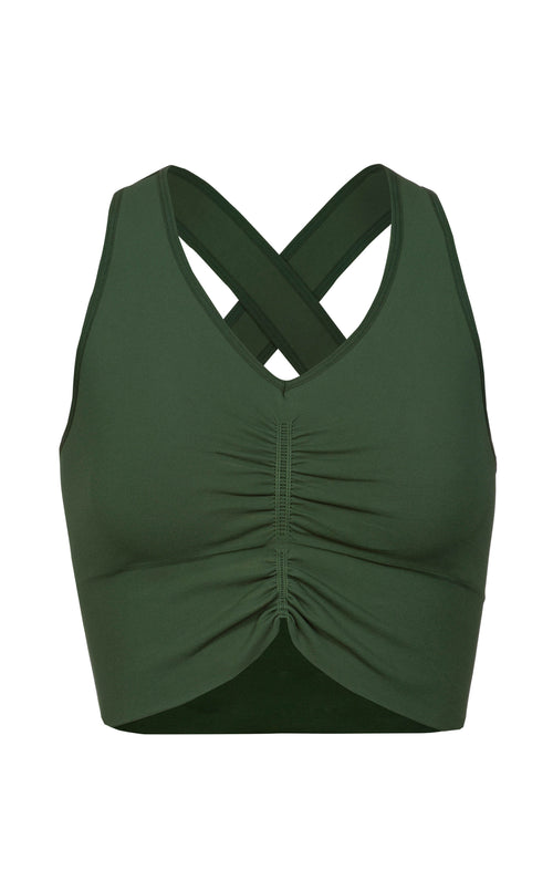 Ognx Yoga BH Cropped - Mittlerer Halt - Polyester ♻️ - grün Letzte 3 Tage