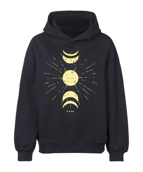 Ognx Boxy Hoodie ReConnect by Sinah Diepold - Kale & Cake - schwarz JETZT KAUFEN
