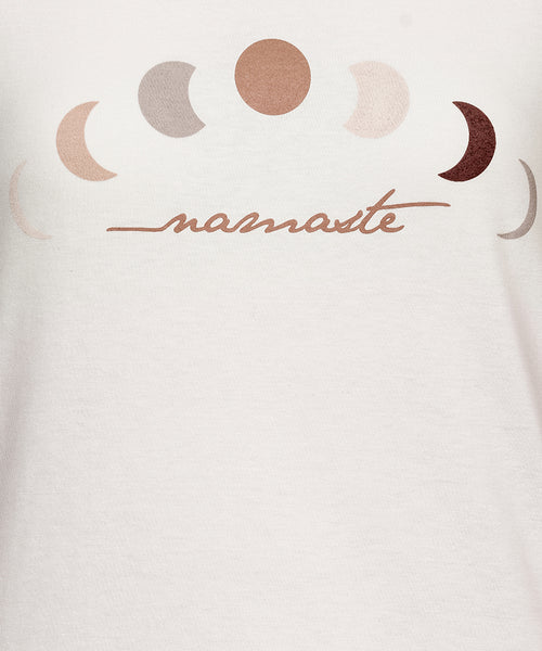 Ognx T-Shirt Namaste Moon Bio Baumwolle - weiss Neueste Stile