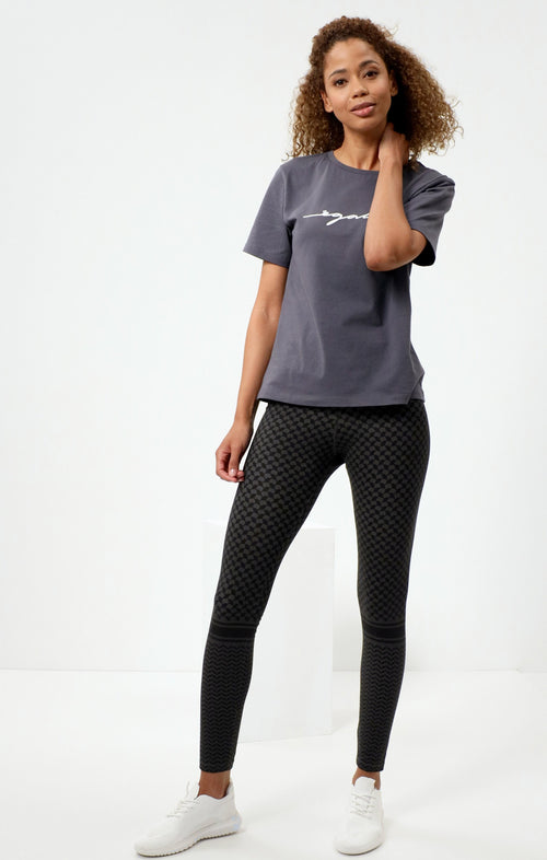 Ognx Loose T-Shirt Egalite Bio Baumwolle - grau Letzter Tag