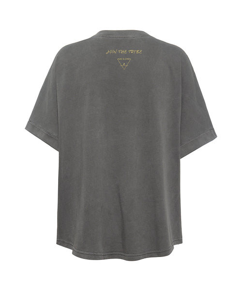 Ognx Boxy T-Shirt ReConnect by Sinah Diepold - Kale & Cake - grau Nur noch ein Tag übrig
