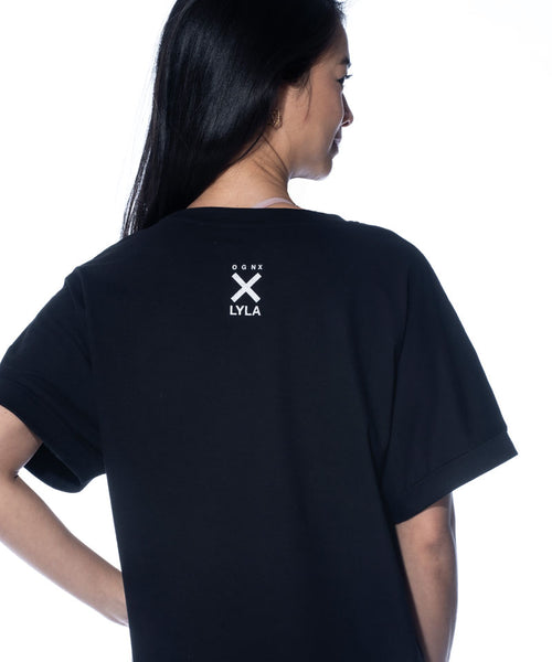 Ognx Boxy T-Shirt Good Karma Crew by LYLA Soul Yoga - schwarz Super Rabatt