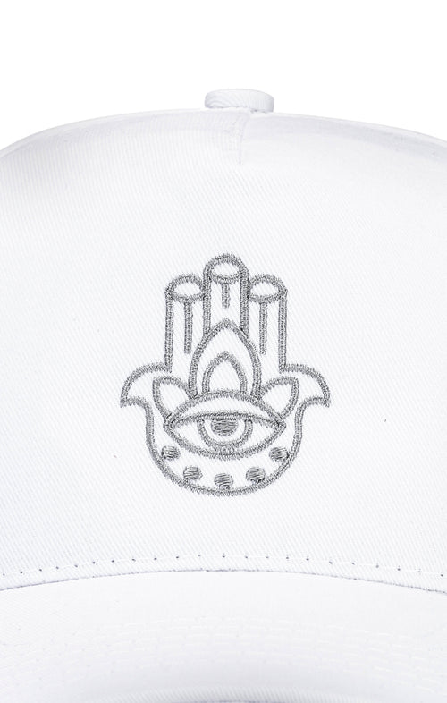 Ognx Yoga Cap Hamsa Bio Baumwolle - weiss 2025