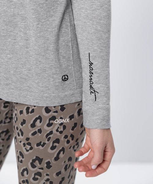 Ognx Basic Longsleeve Namaste Bio Baumwolle Polyester ♻️ - grau Angebote