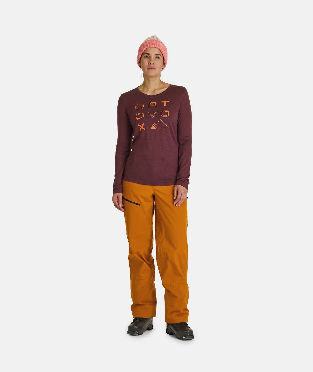 Ortovox 185 MERINO BRAND OUTLINE LS Rabatt