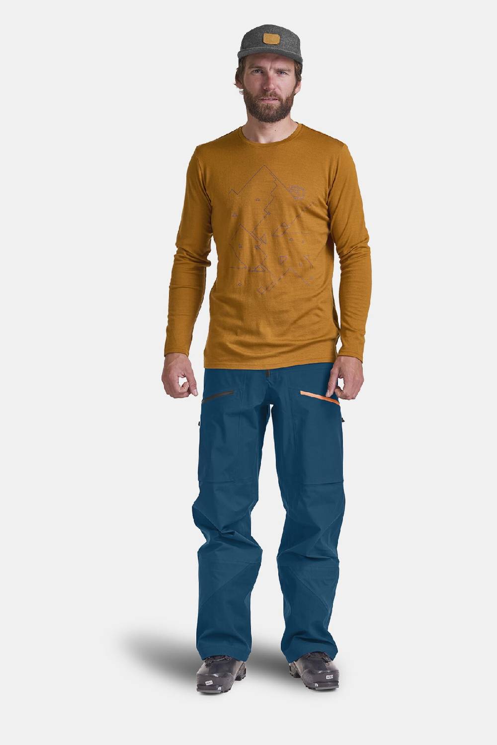 Ortovox 185 MERINO TANGRAM LS Kostenloser Versand