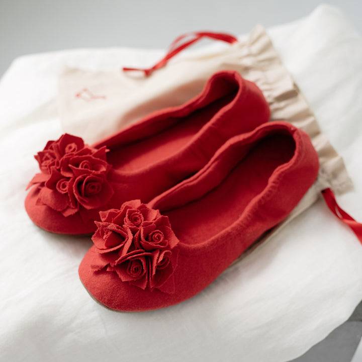 ﻿Pampuschen Grace wool erdbeere Tiefpreis