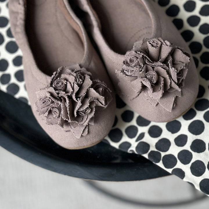 Pampuschen Grace cotton canvas lehm Begrenzte Freigabe