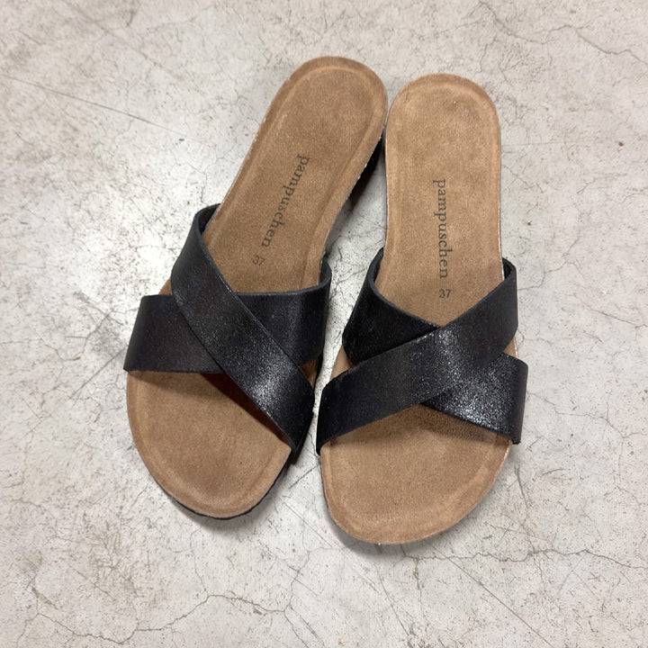 Pampuschen Lyda B metallic schwarz JETZT KAUFEN
