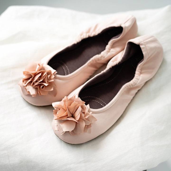 Pampuschen Grace B satin champagner Letzte 2 Tage